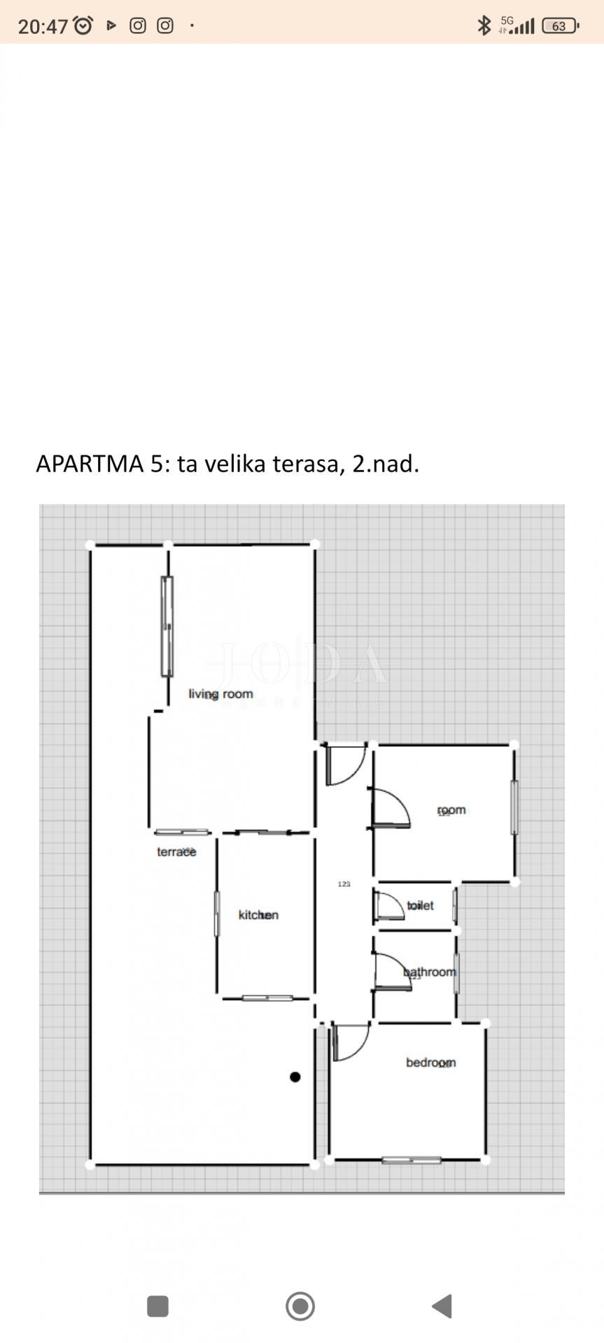 Appartamento Batomalj, Baška, 63,50m2