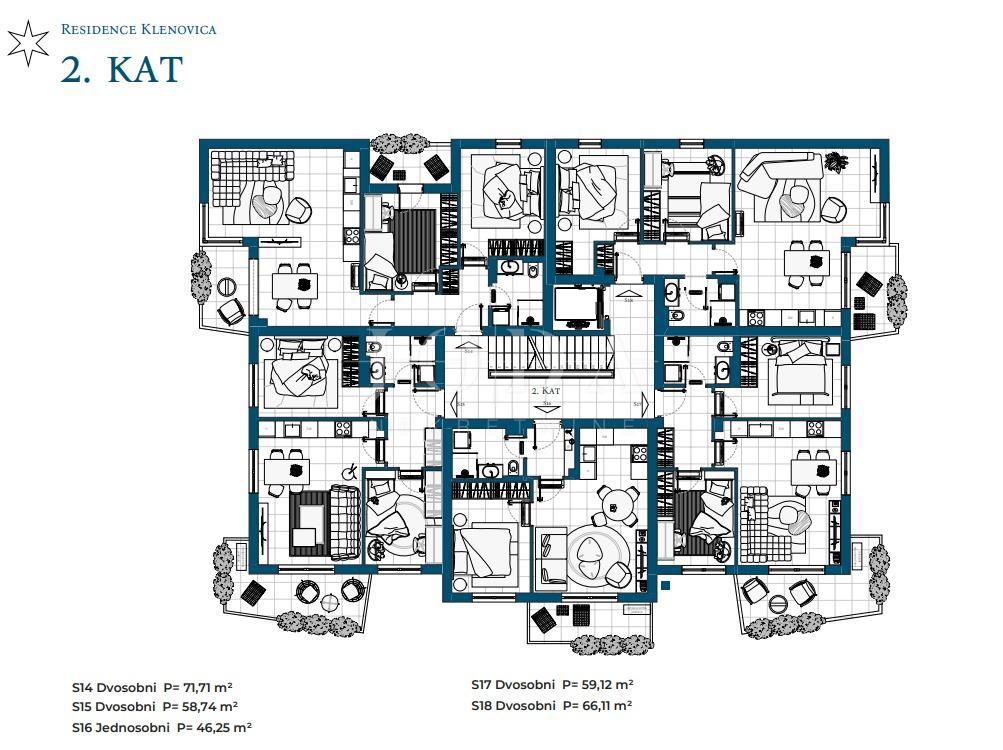 Allogio Novi Vinodolski, 69,87m2