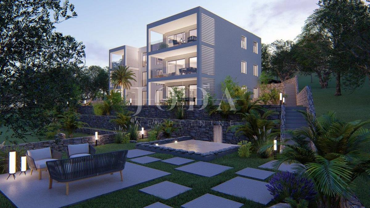 Appartamento a Omišalj, vista sul Golfo del Quarnero