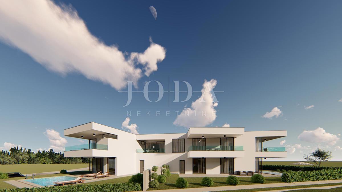 Modern semi-detached house with pool, Omisalj - island Krk