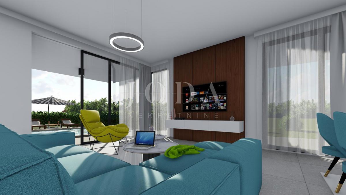 Modern semi-detached house with pool, Omisalj - island Krk