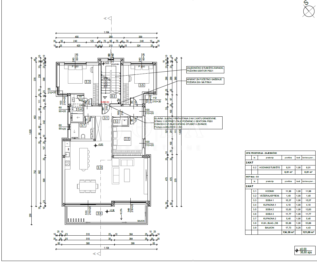 Selce-- appartamento al secondo piano vicino al mare