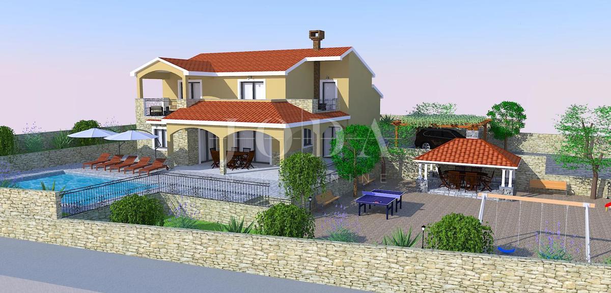 Terreno Kustići, Novalja, 1.082m2