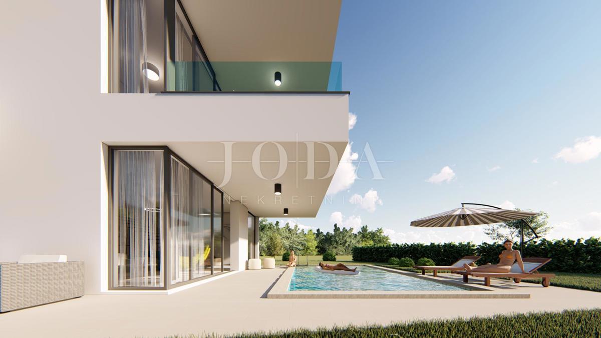 Luxury semi-detached villa in a new building with pool, Omisalj - island Krk