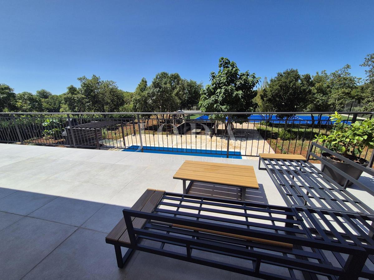 House with a pool under renovation, island of Krk