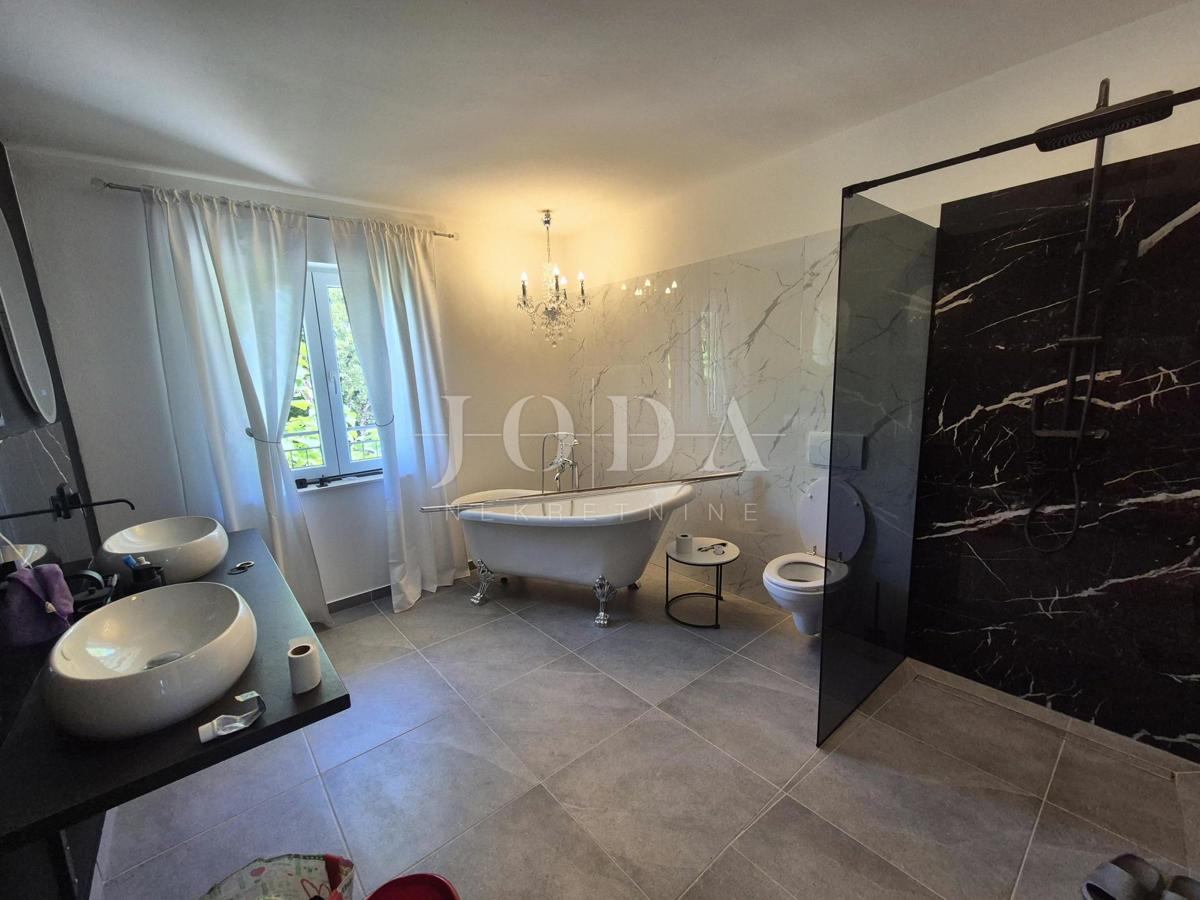 House with a pool under renovation, island of Krk