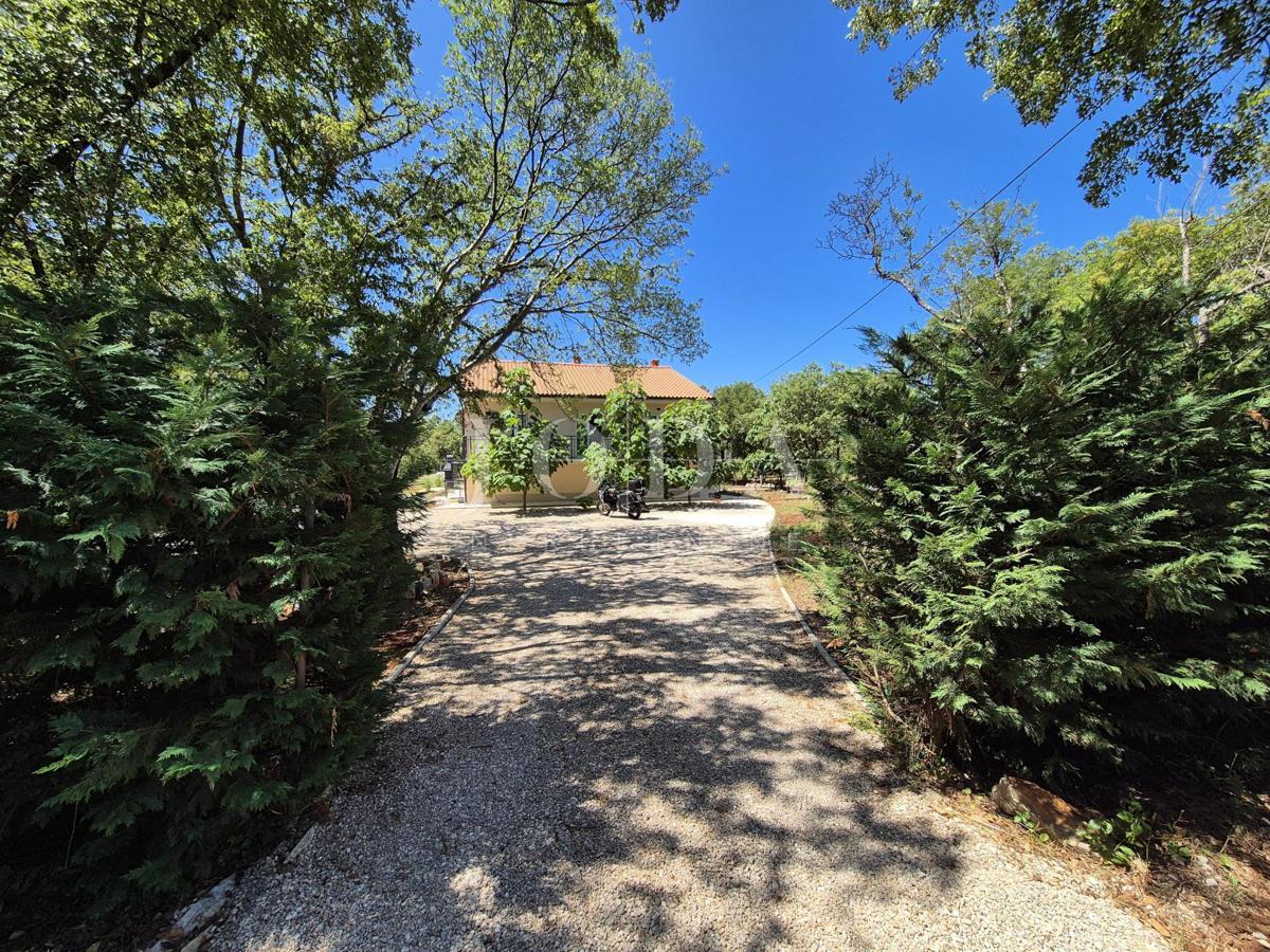 House with a pool under renovation, island of Krk