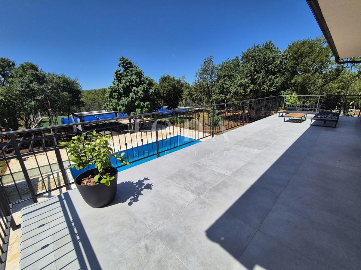 House with a pool under renovation, island of Krk