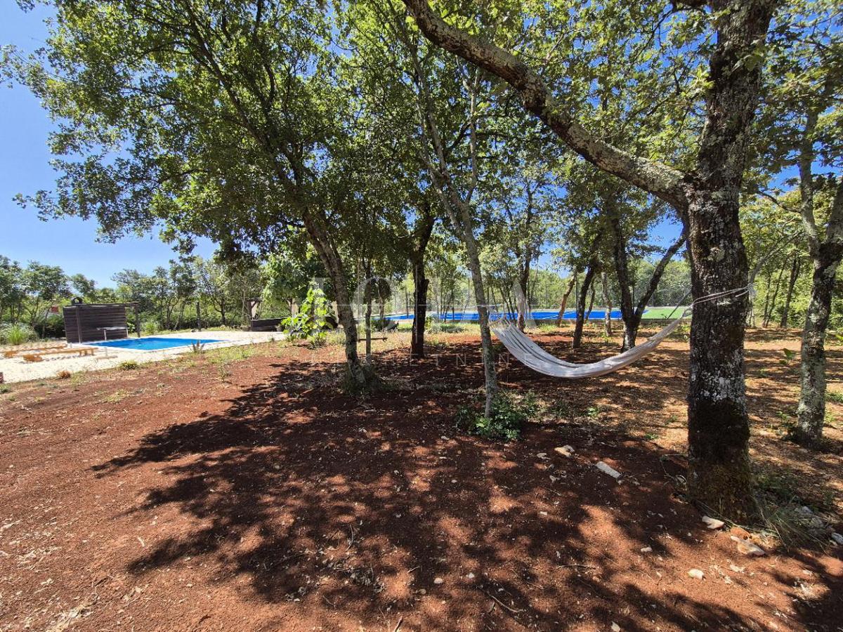 House with a pool under renovation, island of Krk
