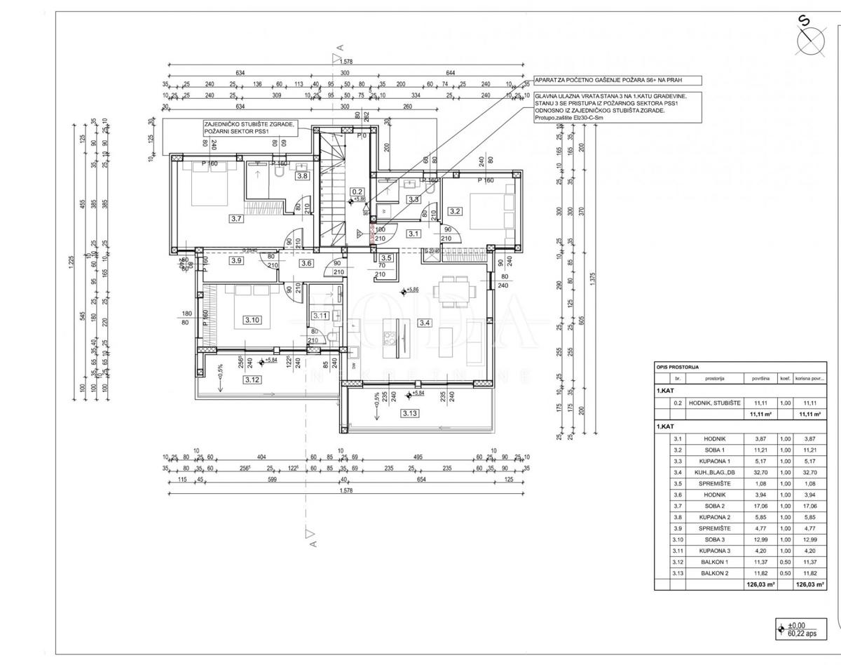 Allogio Dramalj, Crikvenica, 126m2