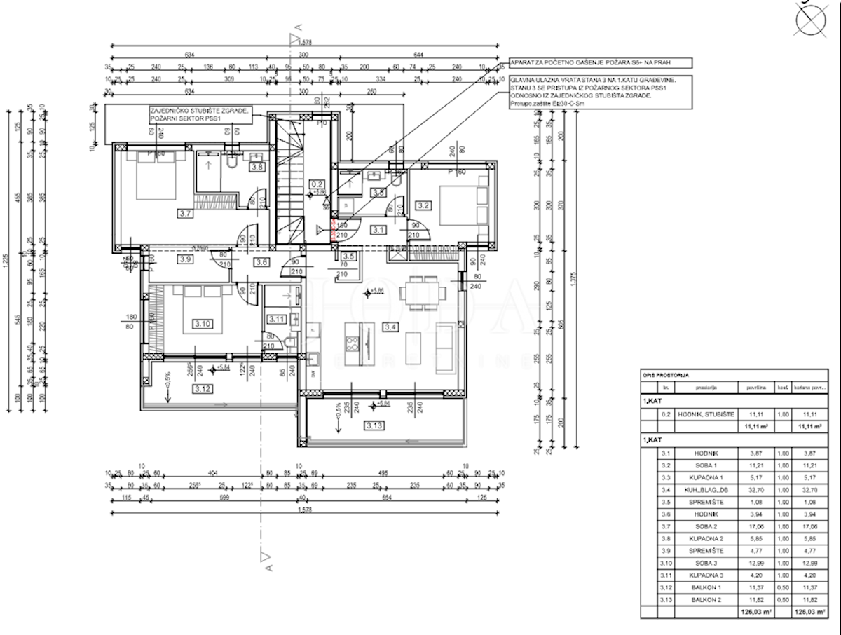 Allogio Dramalj, Crikvenica, 126m2