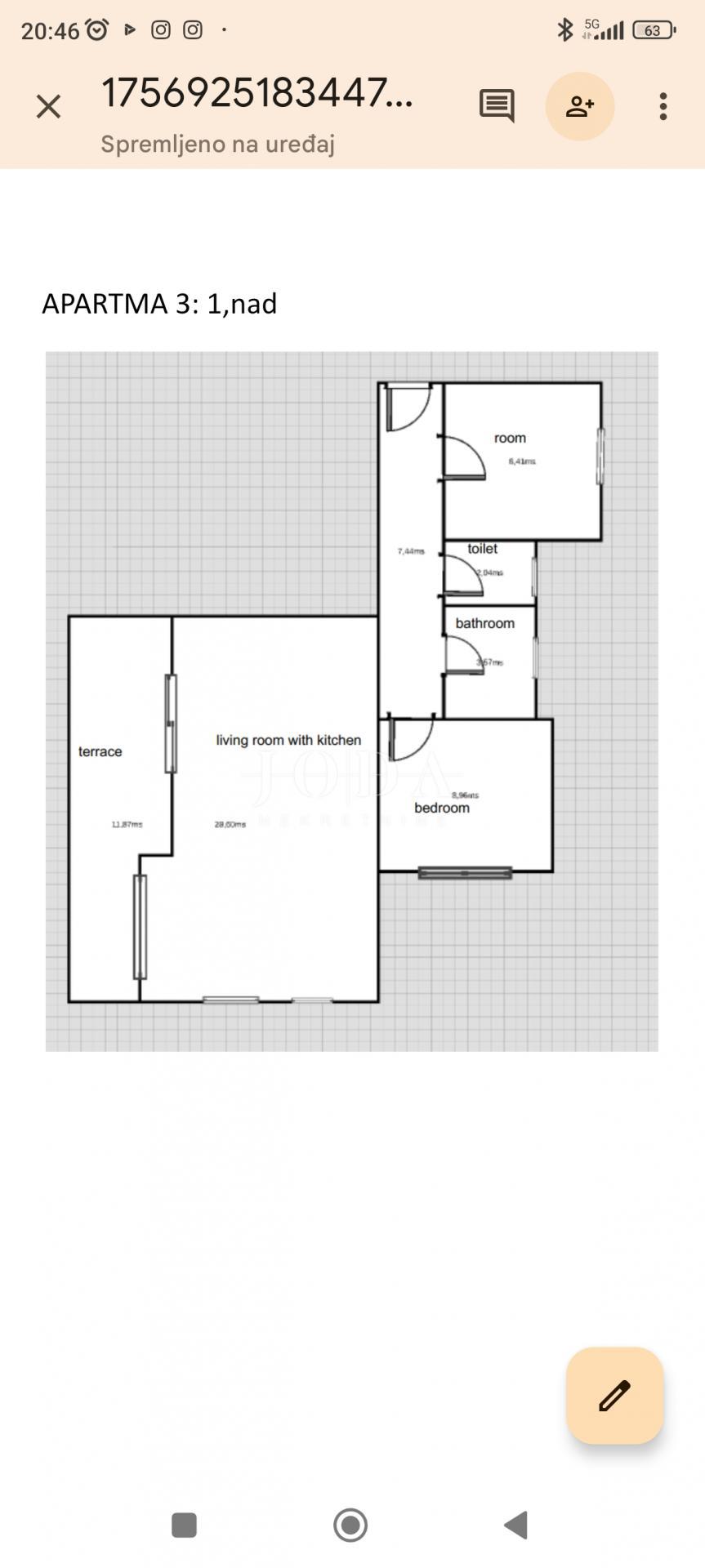 Appartamento Batomalj, Baška, 62,50m2