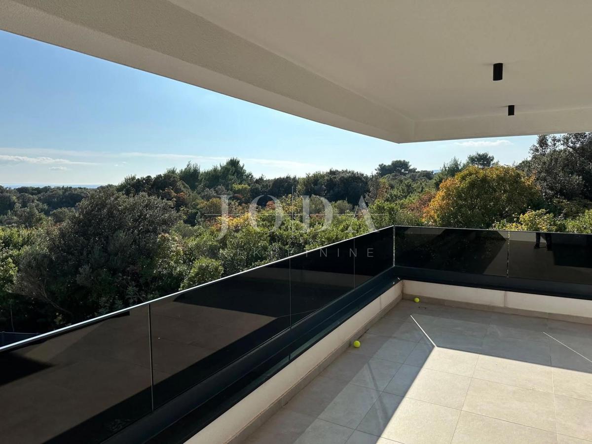 Apartment with a pool and roof terrace, new building, island of Krk