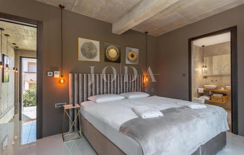 Modern urban villa with pool, island of Krk