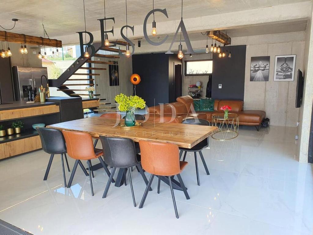 Modern urban villa with pool, island of Krk