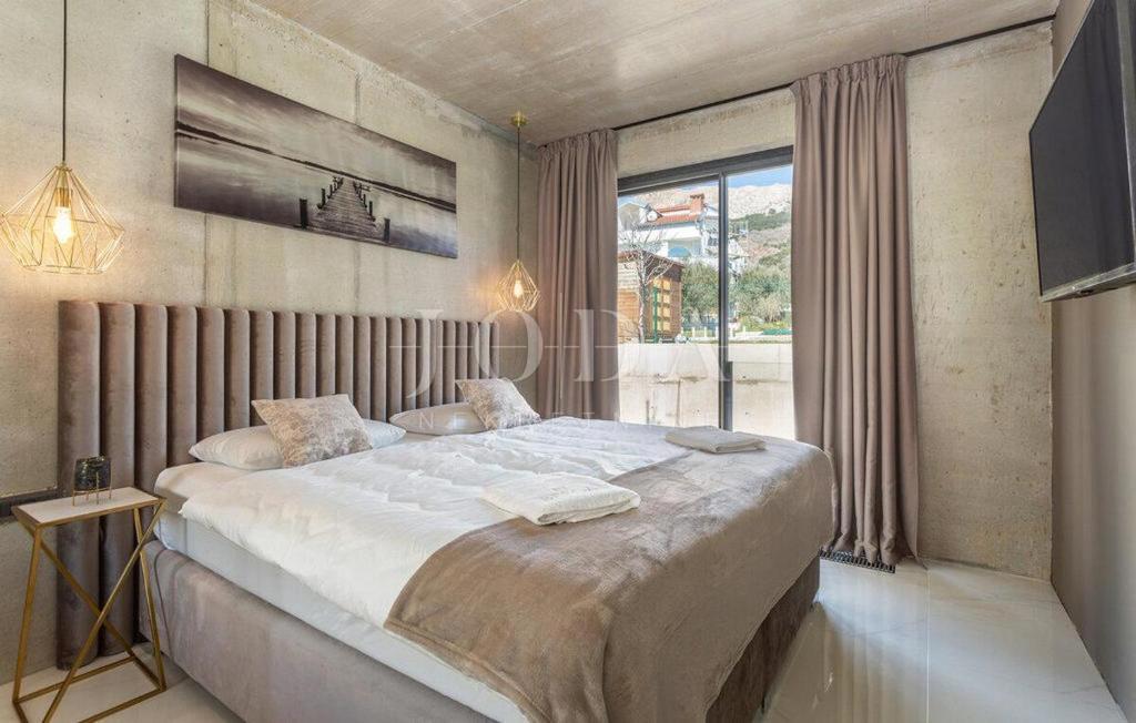 Modern urban villa with pool, island of Krk