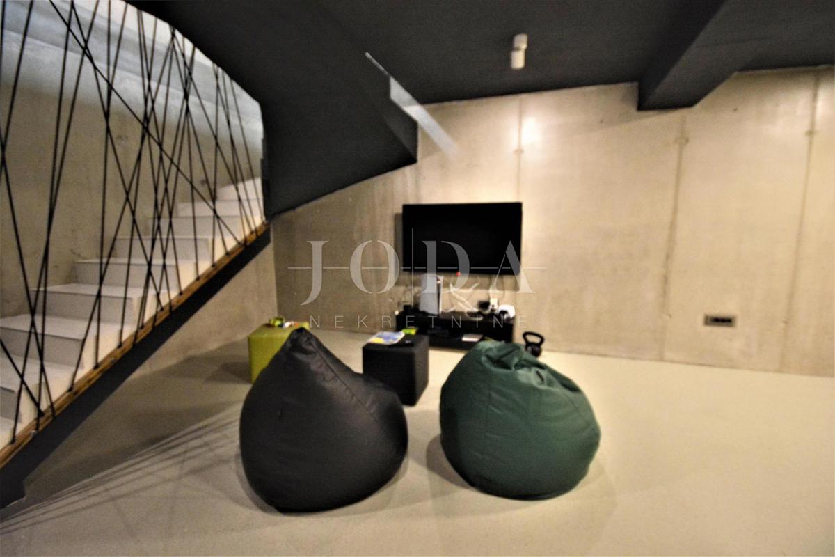 Modern urban villa with pool, island of Krk