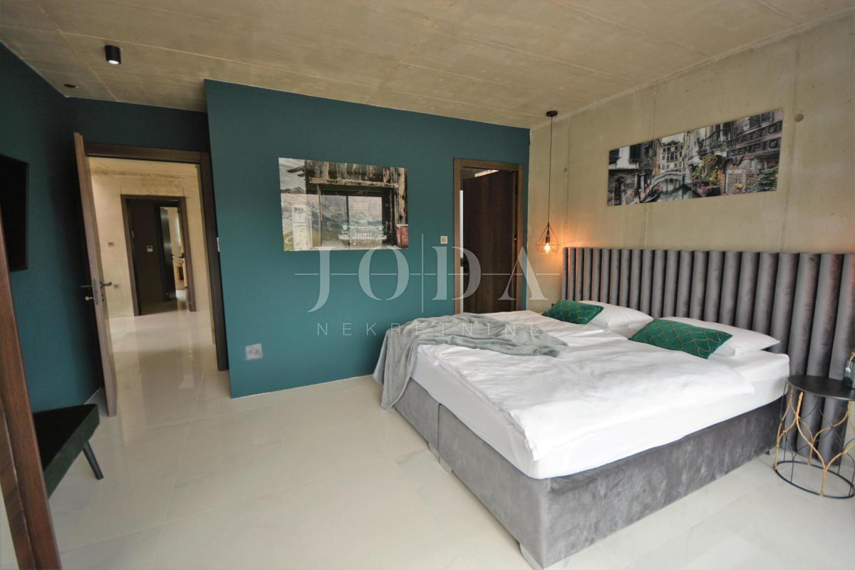 Modern urban villa with pool, island of Krk