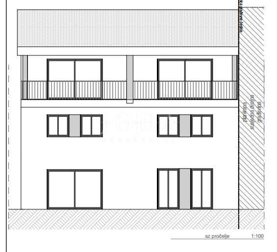 Two-story apartment near the sea with a sea view