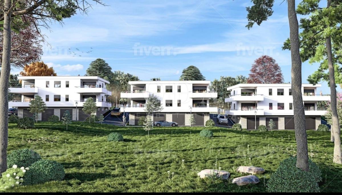 Hreljin, nuova costruzione, piano terra, 1 camera da letto + soggiorno