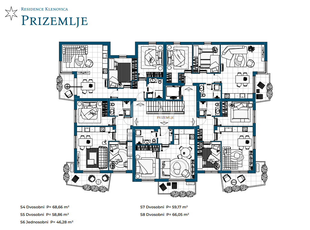 Allogio Novi Vinodolski, 69,87m2