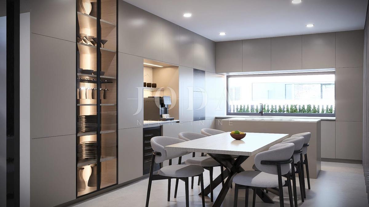 Malinska - nuovo edificio con piscina e giardino