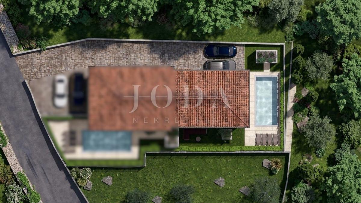 Malinska - nuovo edificio con piscina e giardino