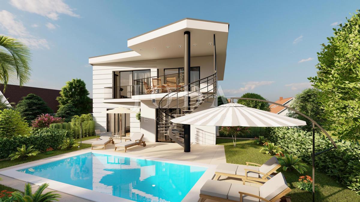 Semi-detached villa under construction, Malinska - island of Krk
