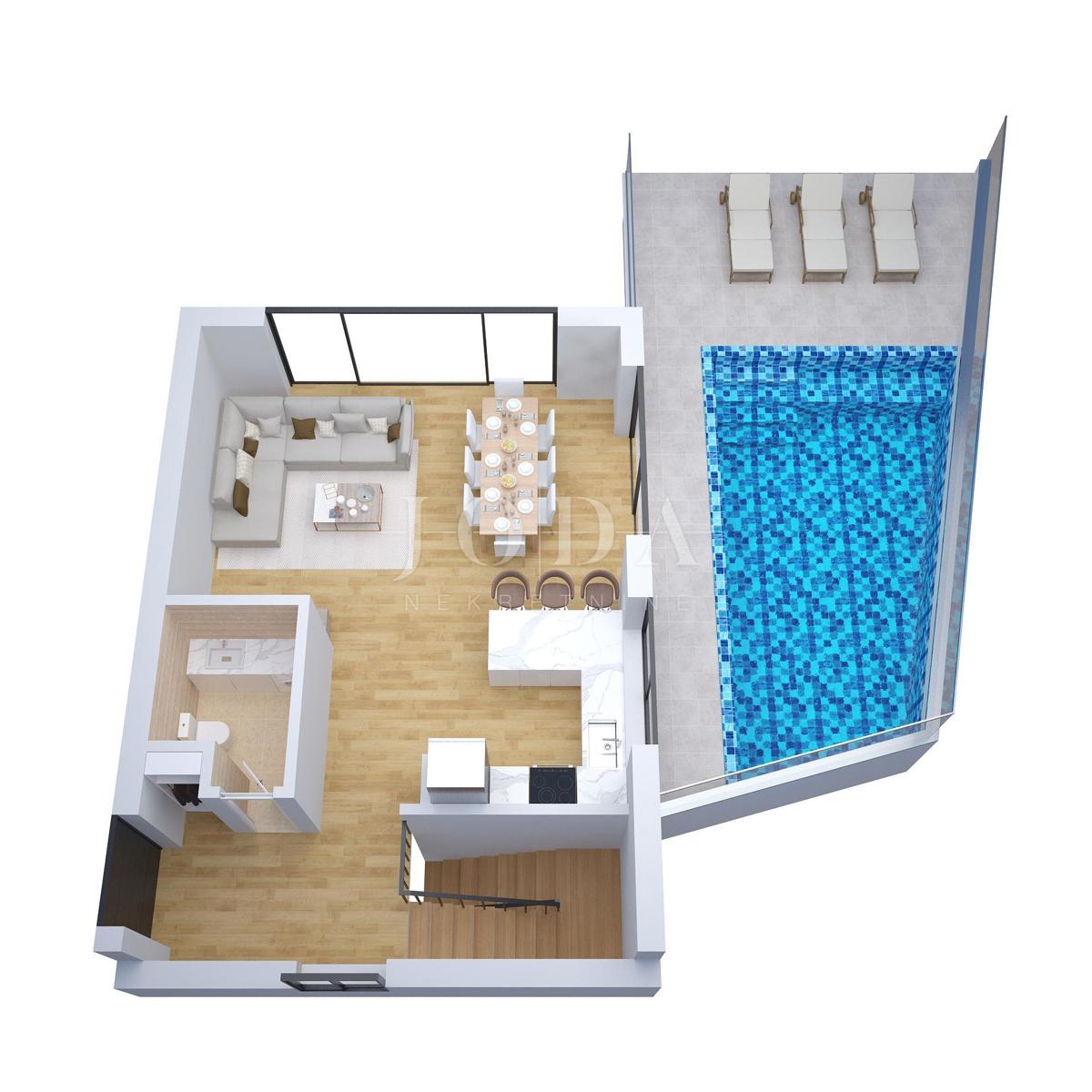 Krk - villa con piscina e vista mare