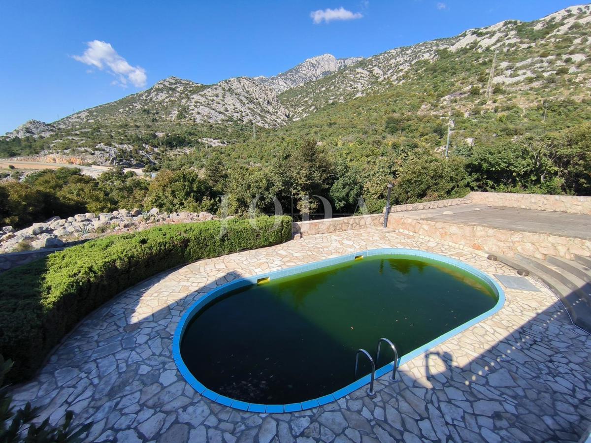 Allogio Karlobag, 36,50m2, parking e  piscina