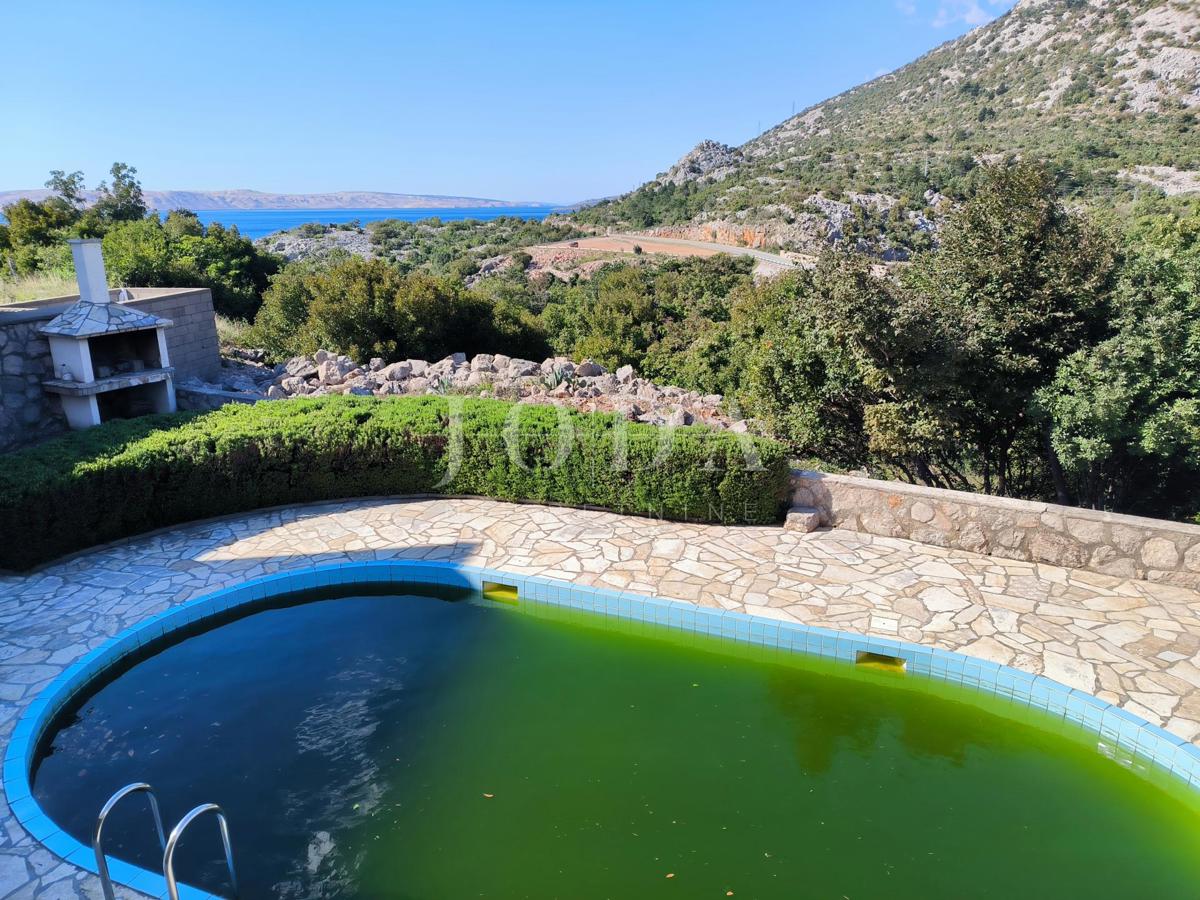 Allogio Karlobag, 36,50m2, parking e  piscina