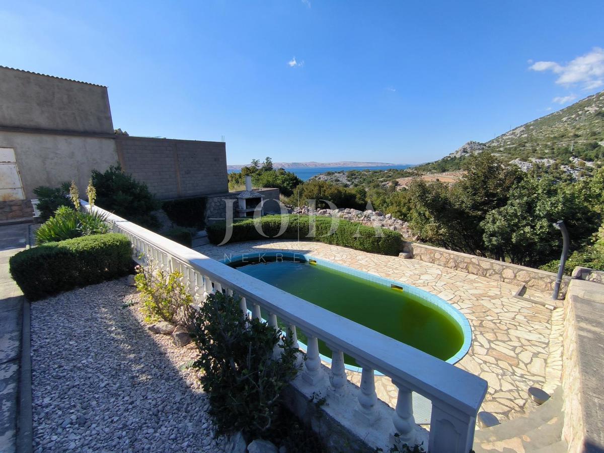 Allogio Karlobag, 36,50m2, parking e  piscina