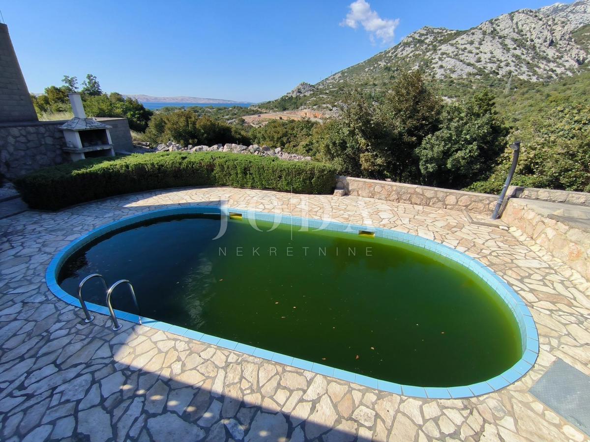 Allogio Karlobag, 36,50m2, parking e  piscina