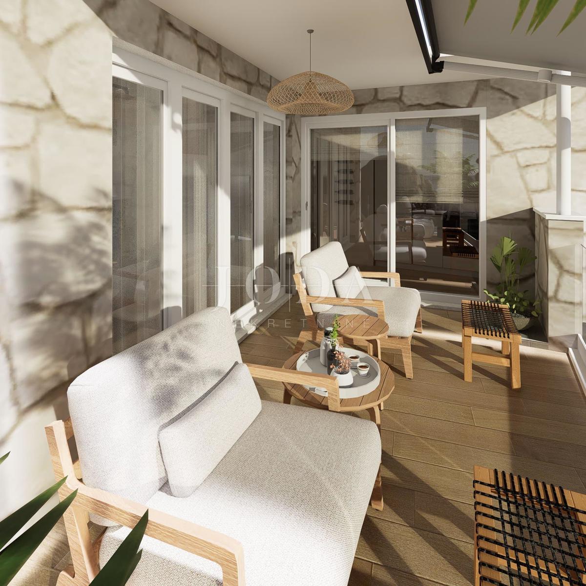 Crikvenica, appartamento trilocale + garage, 120,72 m²