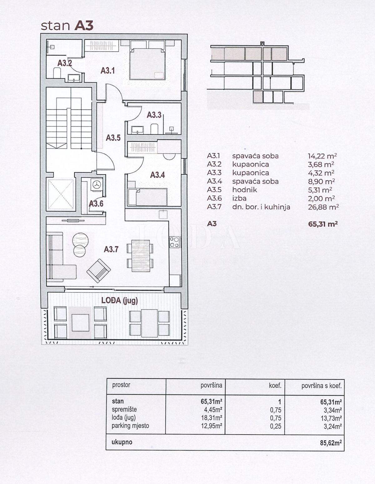 Allogio Kraljevica, 117,40m2