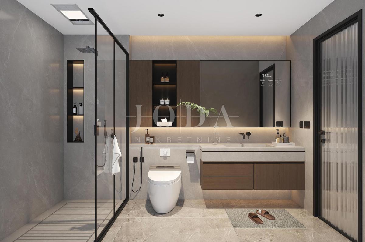 Villa con piscina e vista mare sull'isola di Krk