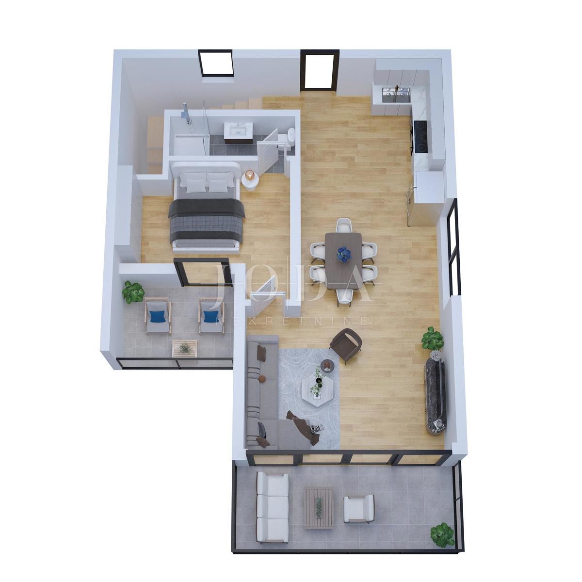 Casa con piscina e vista mare, zona Malinska