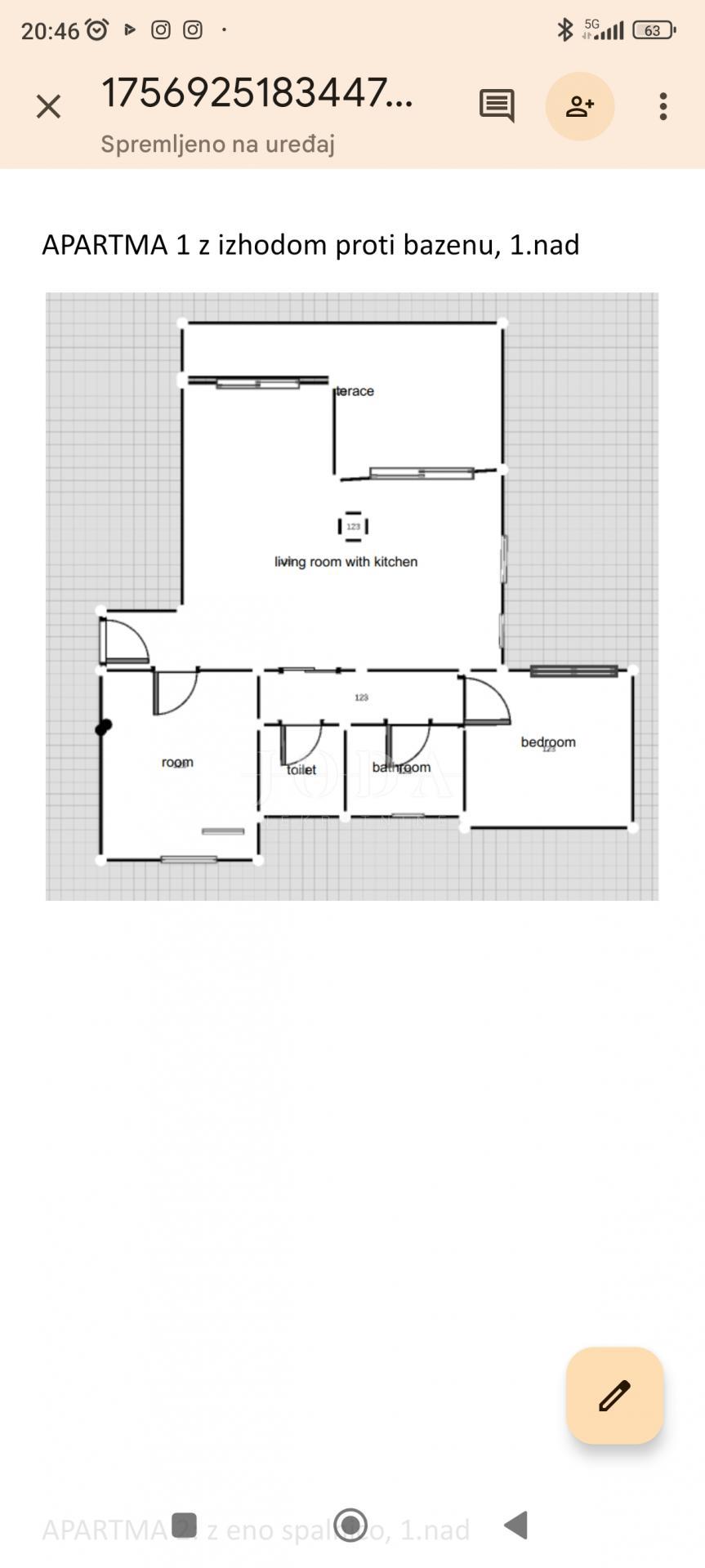 Appartamento Batomalj, Baška, 61,50m2