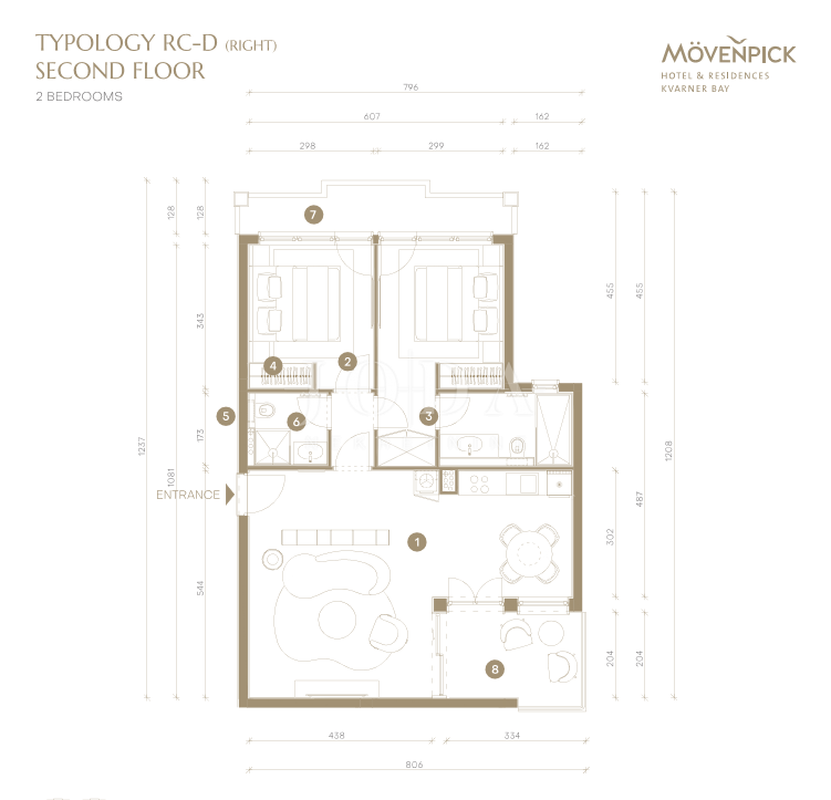 Allogio Novi Vinodolski, 78m2