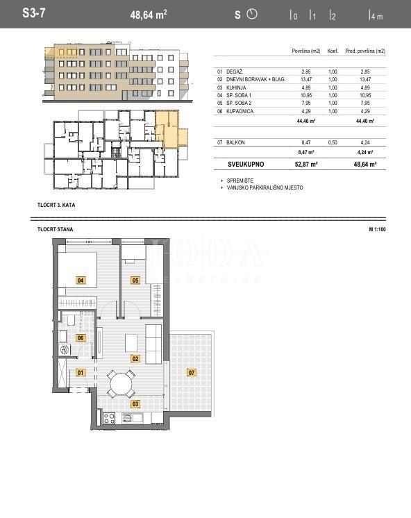 NUOVO EDIFICIO CENTRO SENJ 52,58m2
