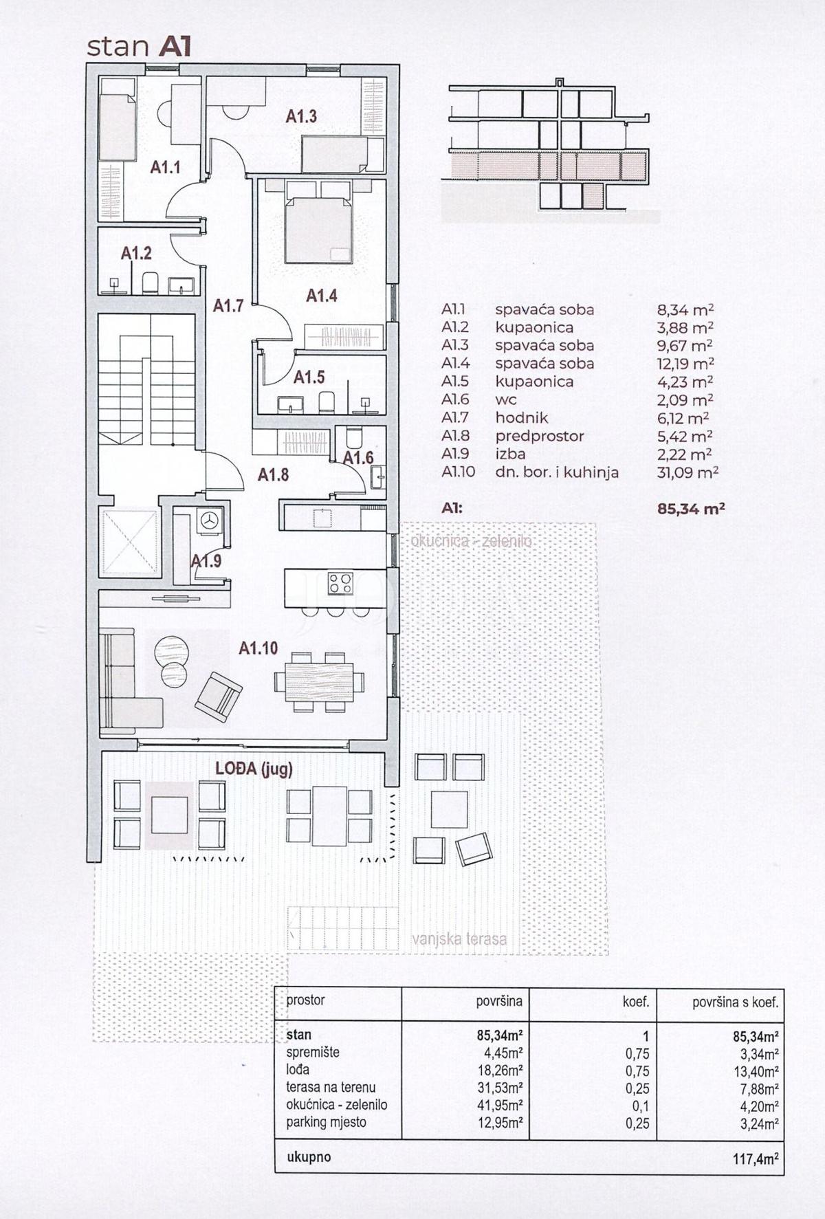 Allogio Kraljevica, 117,40m2