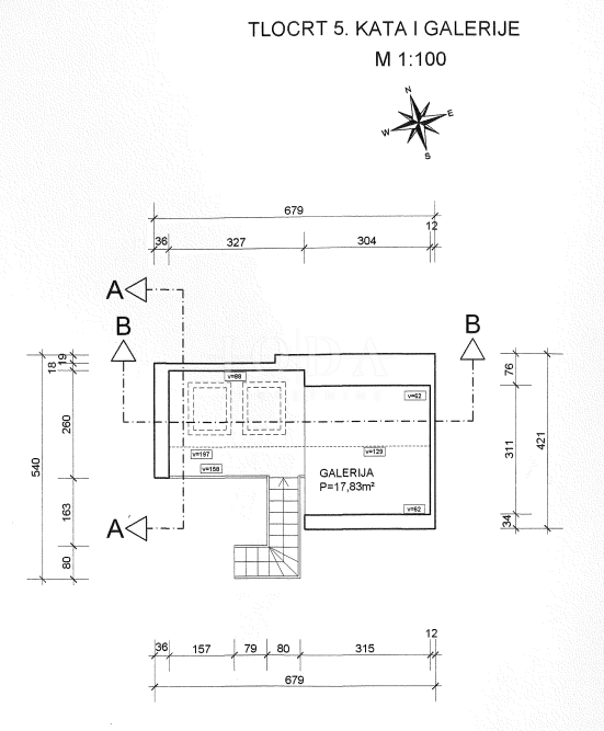 Allogio Centar, Rijeka, 28,08m2