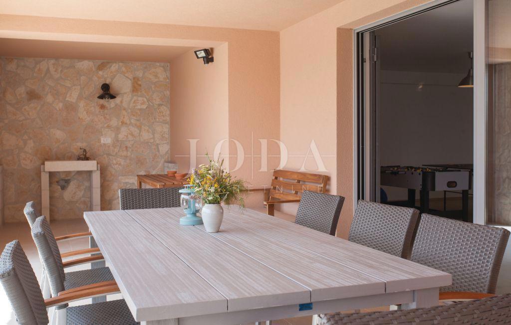 Modern house with pool and sea view, island of Krk