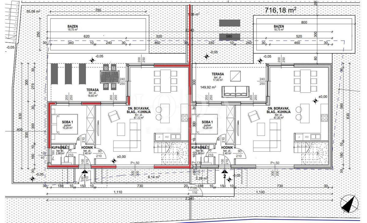 Casa con piscina - nuova costruzione, Malinska