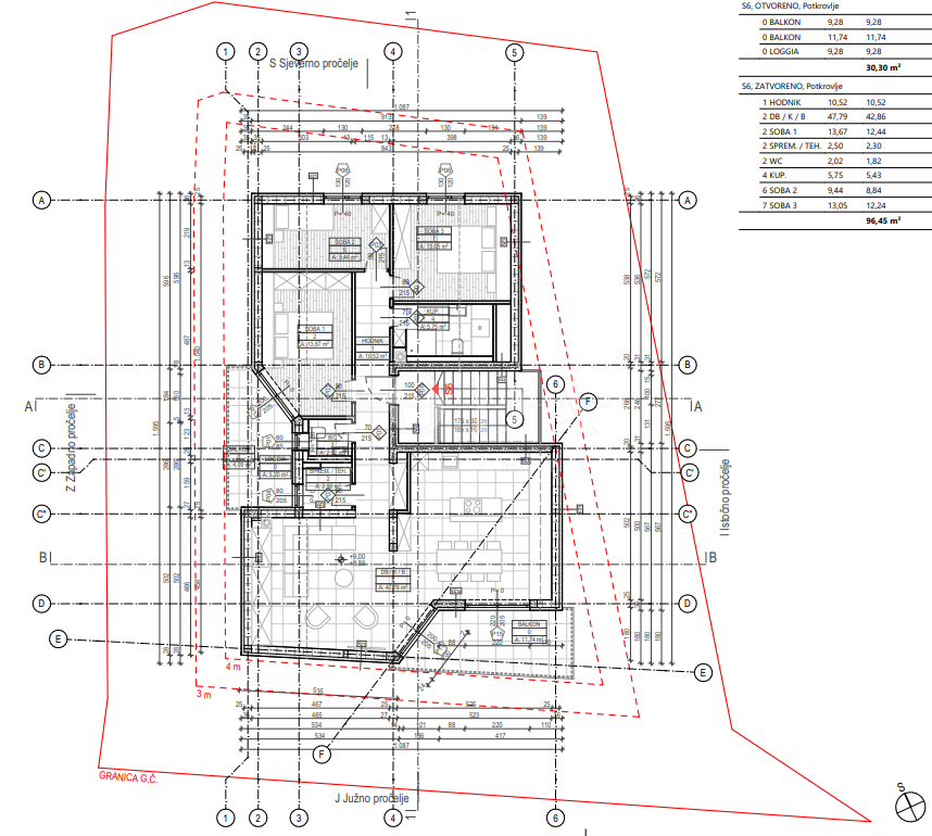 Attico di Povile in un nuovo edificio