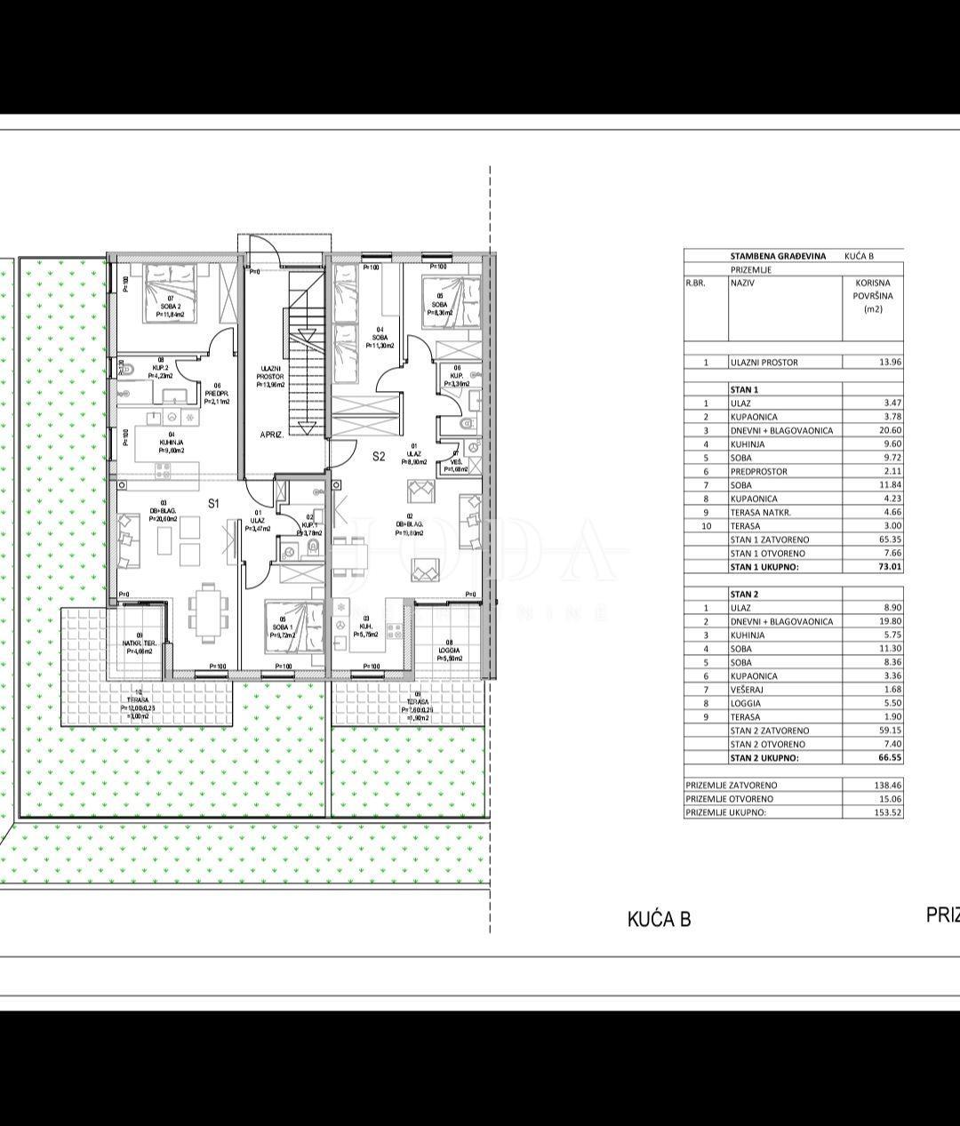Allogio Barban, 66,55m2