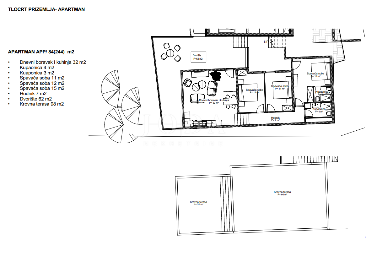 Edificio indipendente a Crikvenica con giardino e terrazza sul tetto