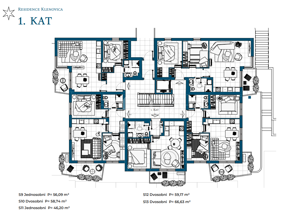 Allogio Novi Vinodolski, 69,87m2