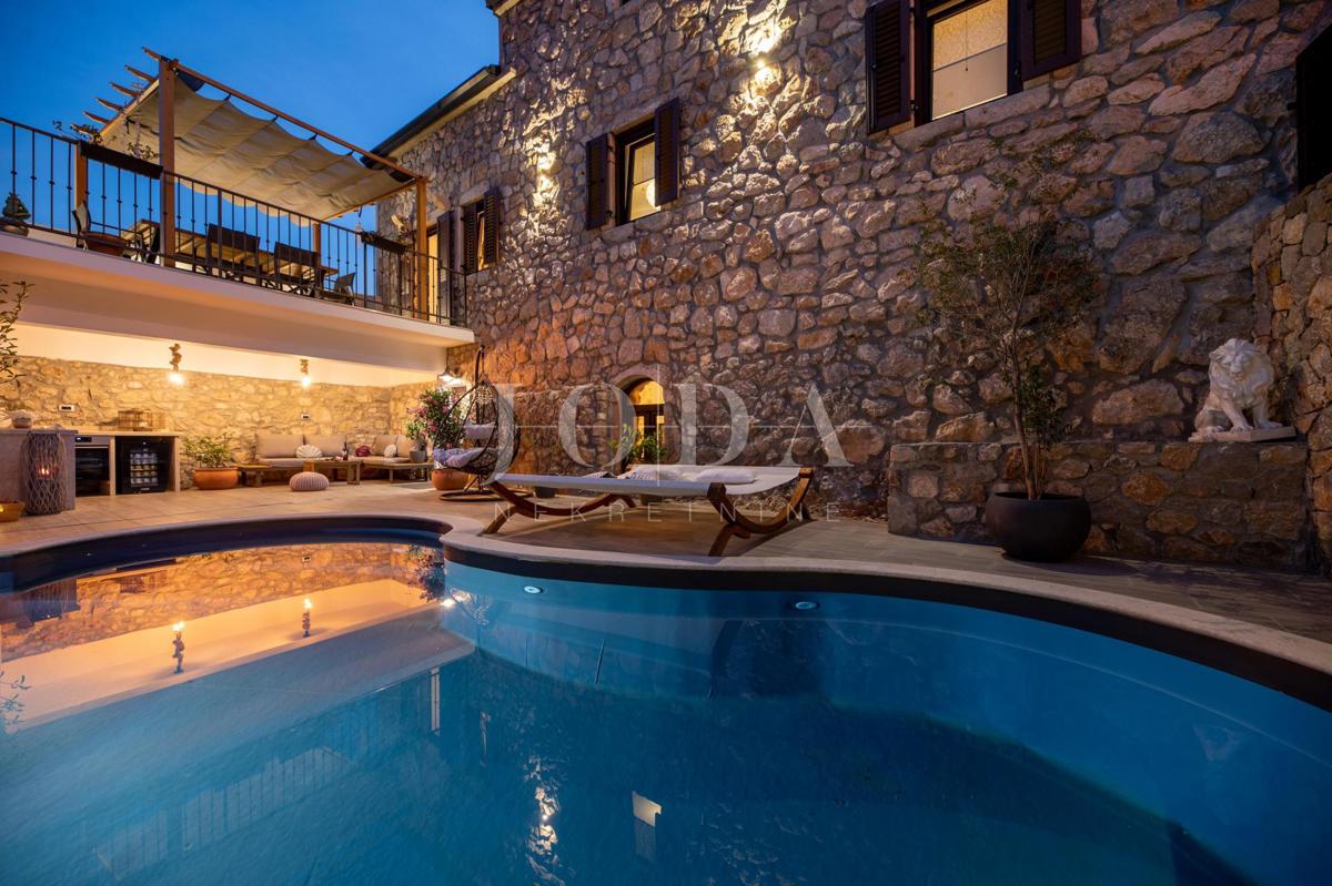 Luxury stone villa with pool, Vrbnik - island of Krk