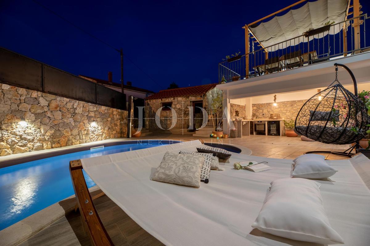 Luxury stone villa with pool, Vrbnik - island of Krk